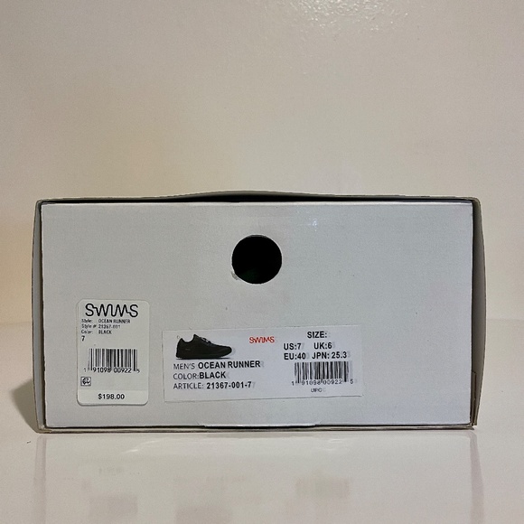 Swims Black & Neon Yellow Ocean Runner Men's Lightweight Sneakers in Size 7 - Picture 13 of 13